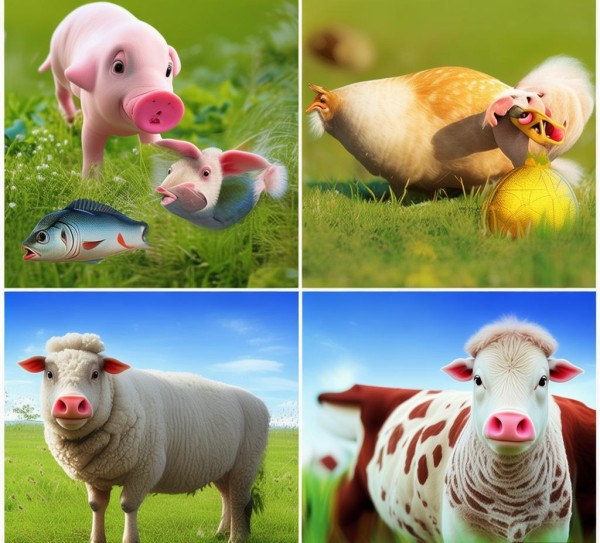 What are the popular animals in food?